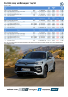 Volkswagen Tayron - cennik SK 01-2025-1